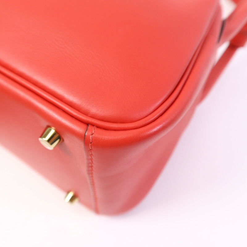 HERMES Swift皮革Mini Lindy金扣手挽肩背兩用袋-4