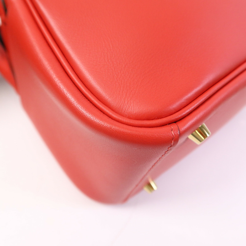 HERMES Swift皮革Mini Lindy金扣手挽肩背兩用袋-5