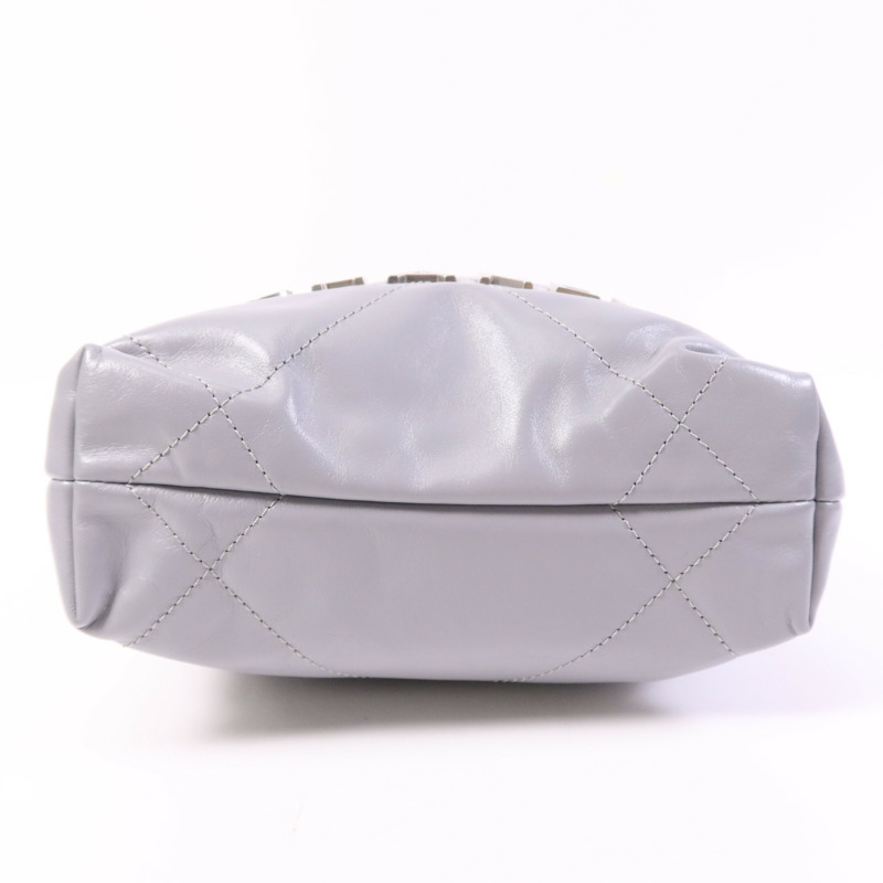 CHANEL 牛皮皮革C22 Mini金扣手挽肩背兩用袋-3