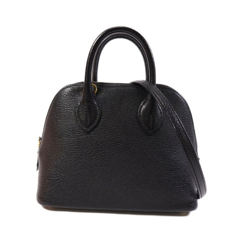 HERMES Chevre皮革Mini Bolide金扣手挽肩背兩用袋