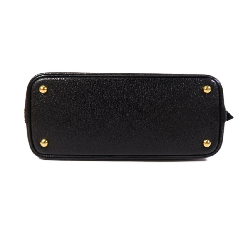 HERMES Chevre皮革Mini Bolide金扣手挽肩背兩用袋-7