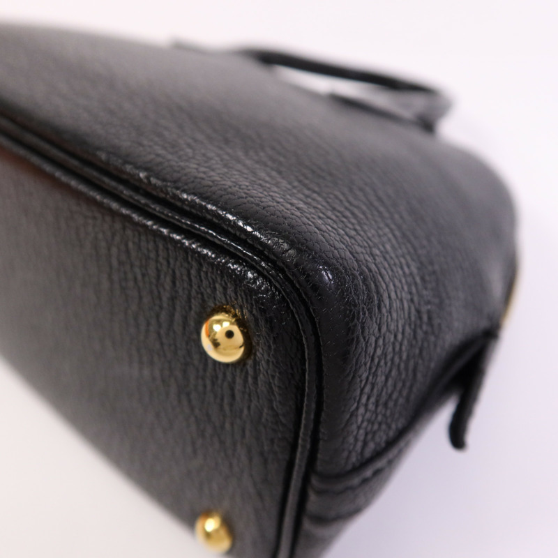 HERMES Chevre皮革Mini Bolide金扣手挽肩背兩用袋-10
