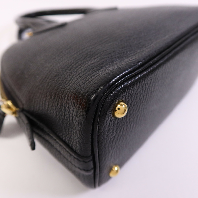 HERMES Chevre皮革Mini Bolide金扣手挽肩背兩用袋-11
