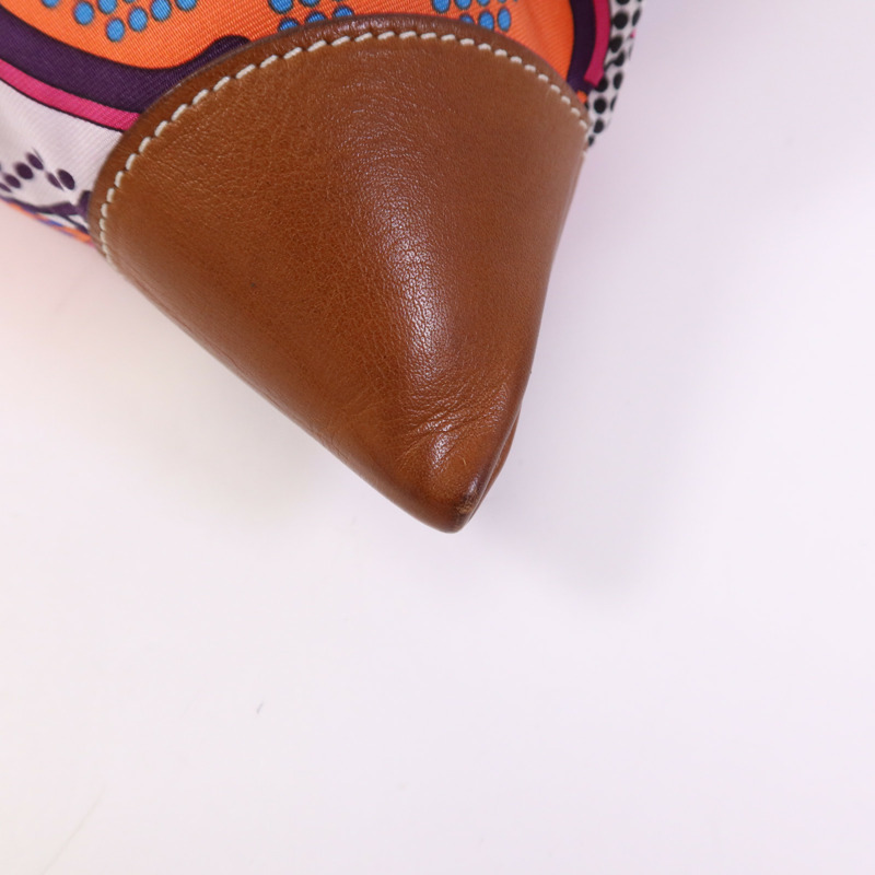 HERMES 絲質Silkycity 33銀扣肩背袋-4