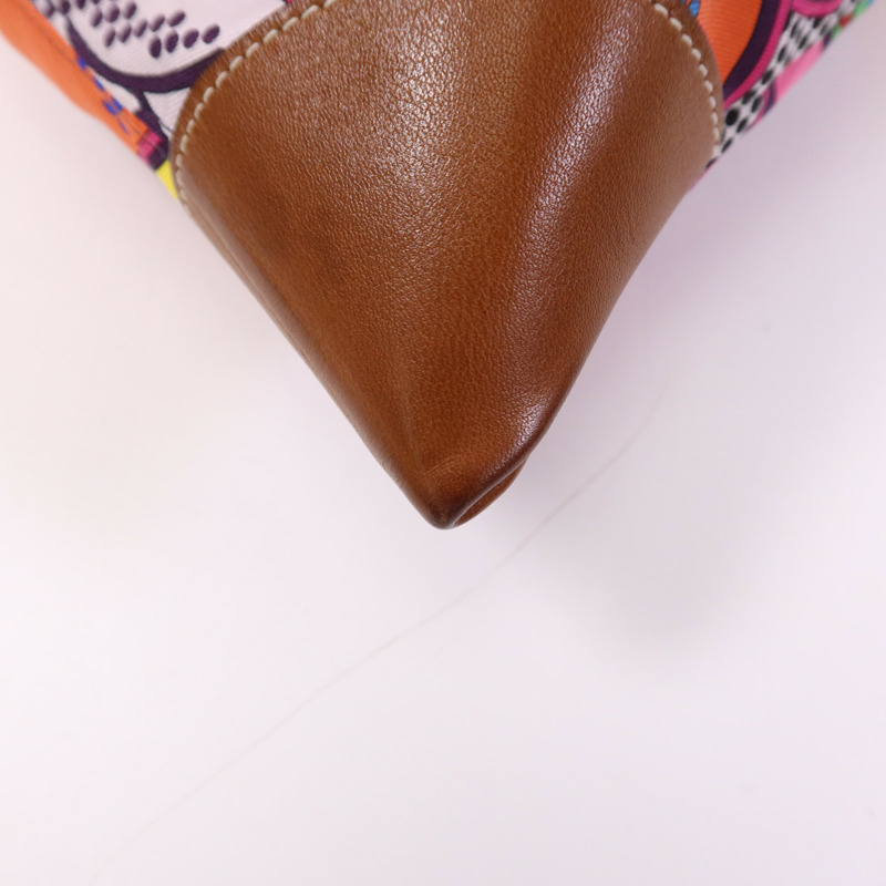 HERMES 絲質Silkycity 33銀扣肩背袋-6