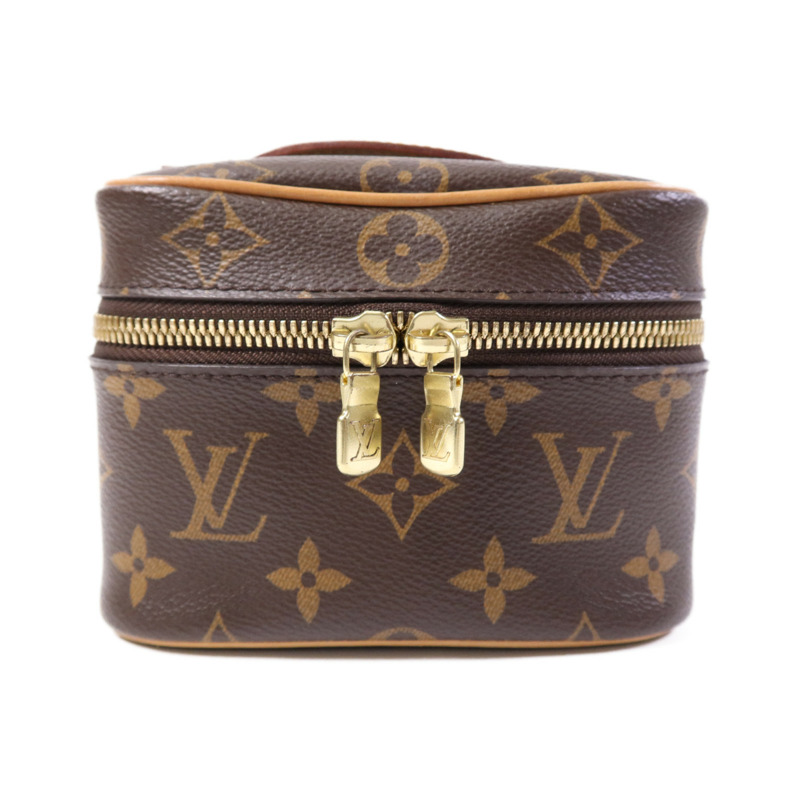 LOUIS VUITTON Monogram Nice Nano金扣化妝袋-0