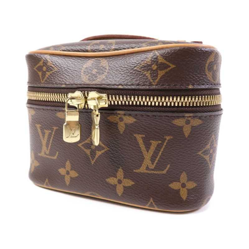 LOUIS VUITTON Monogram Nice Nano金扣化妝袋-2