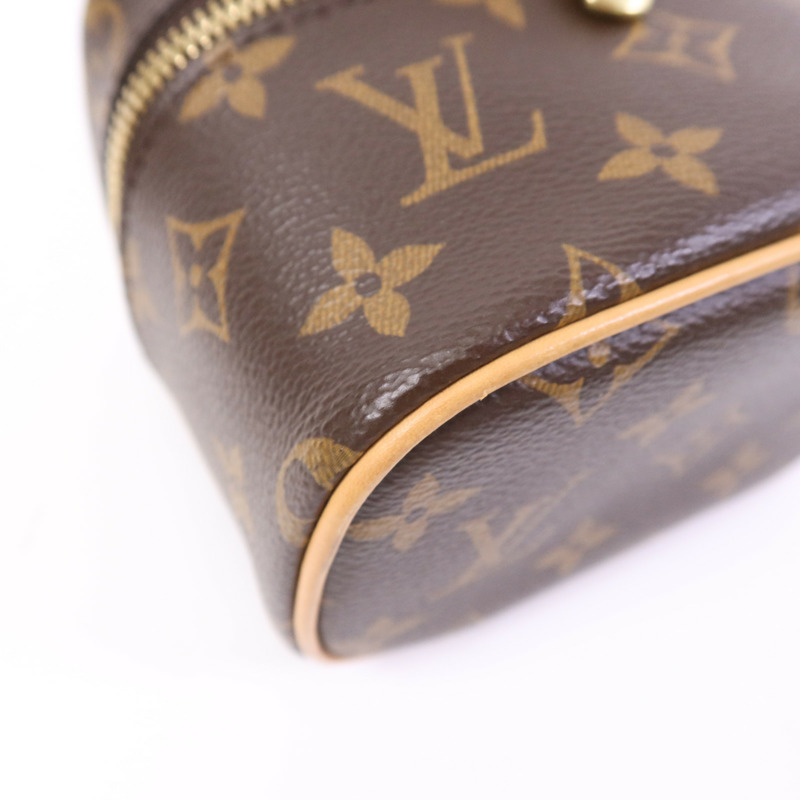 LOUIS VUITTON Monogram Nice Nano金扣化妝袋-5