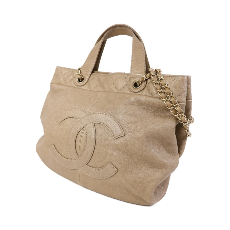 CHANEL 牛皮皮革2 Way Shoulder Bag金扣鏈帶肩背袋-2