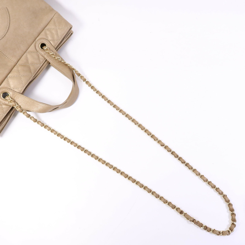 CHANEL 牛皮皮革2 Way Shoulder Bag金扣鏈帶肩背袋-3