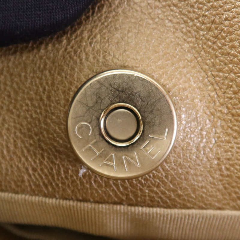 CHANEL 牛皮皮革2 Way Shoulder Bag金扣鏈帶肩背袋-4