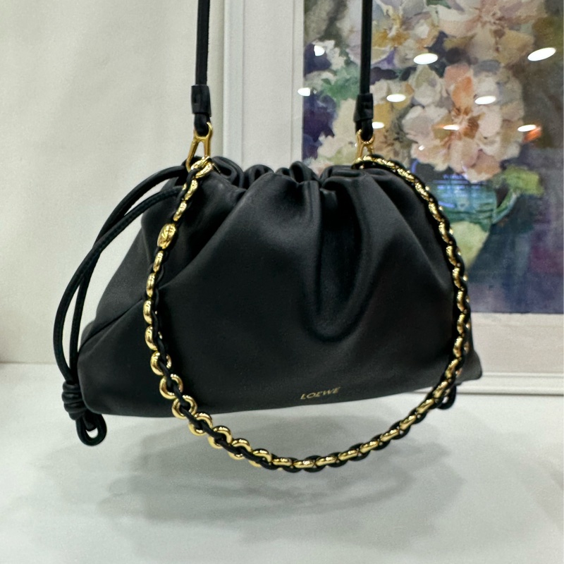 Loewe羅意威FlamencoPurse雲朵包楊冪同款小號黑色 28*17.5*10-4