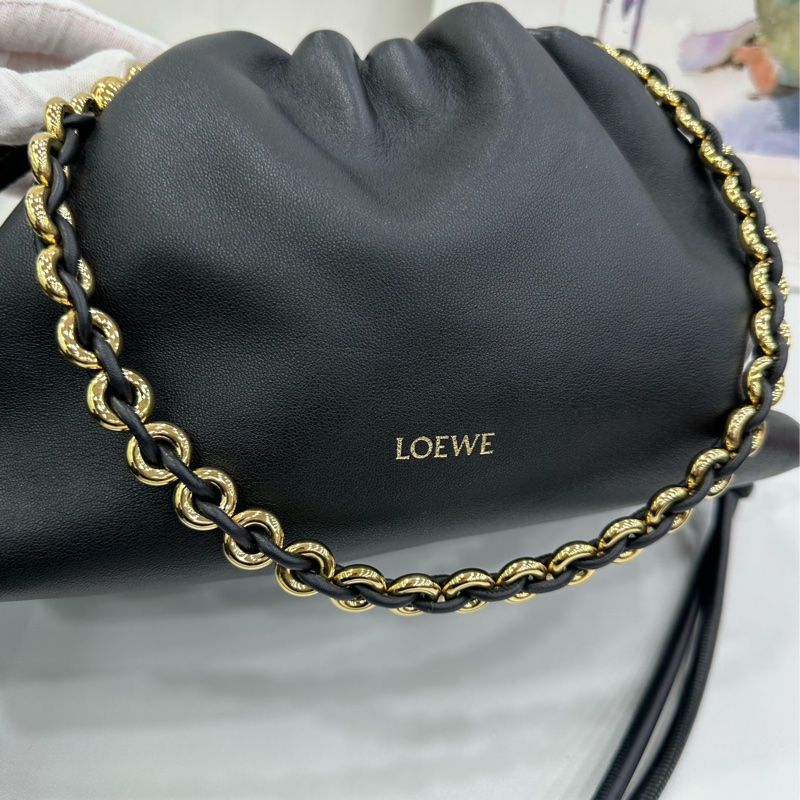 Loewe羅意威FlamencoPurse雲朵包楊冪同款小號黑色 28*17.5*10-6