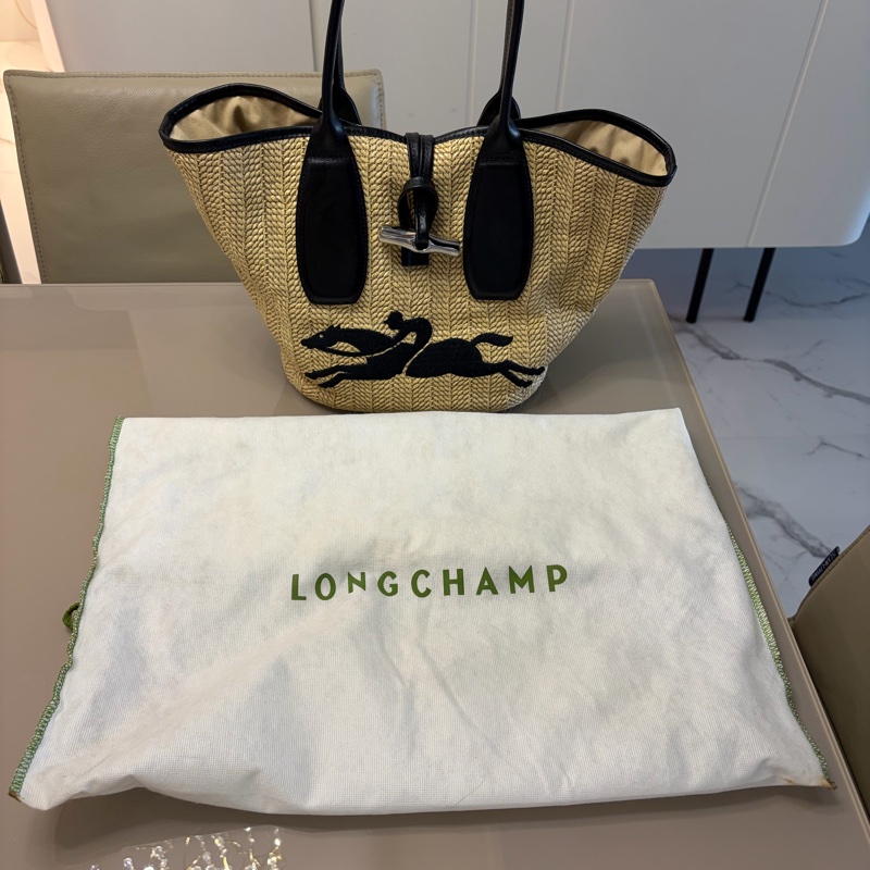 longchamp草編包-0