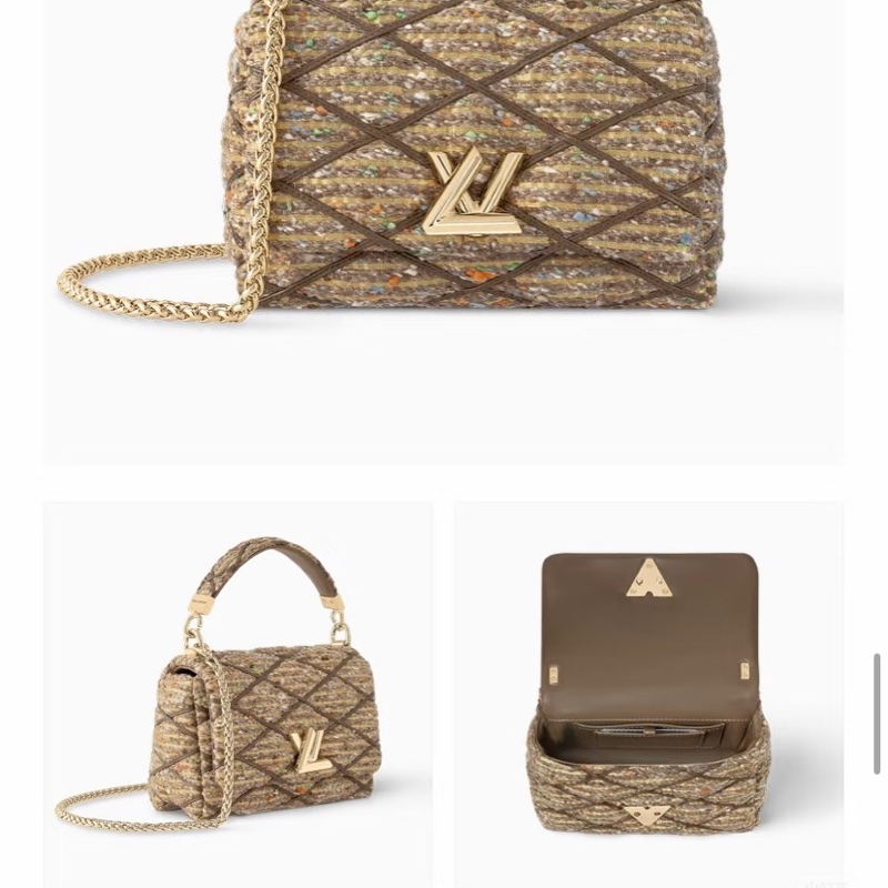 ▪️富貴選物FUGUEI▪️LV 24毛呢金釦金色五彩秀款 原價接近20萬的小可愛-1