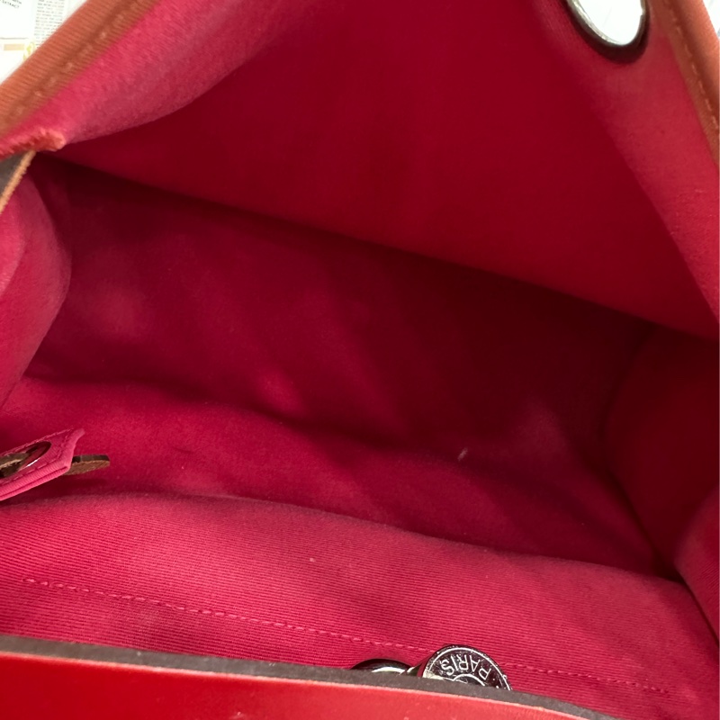 Hermes 深紅色拼極致粉herbag31，Z刻-8