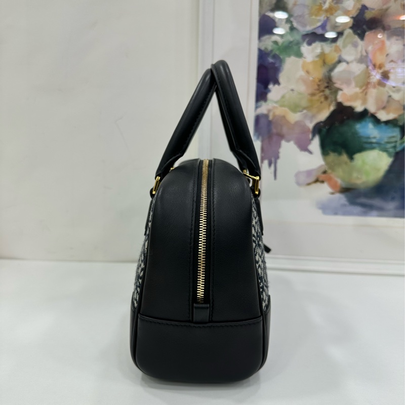 Loewe羅意威Amazona復古提花波士頓 老花拼皮 金扣 可手提斜挎 尺寸23*15*9-3