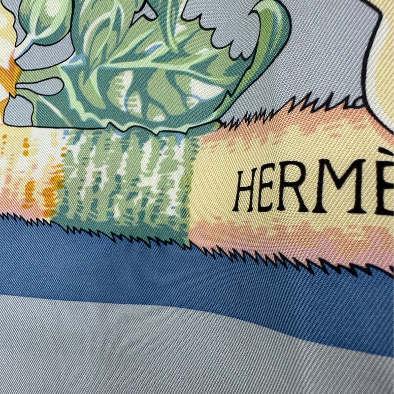 Hermes 愛馬仕阿羅哈90×180 長方形 絲巾 2022年夏-3