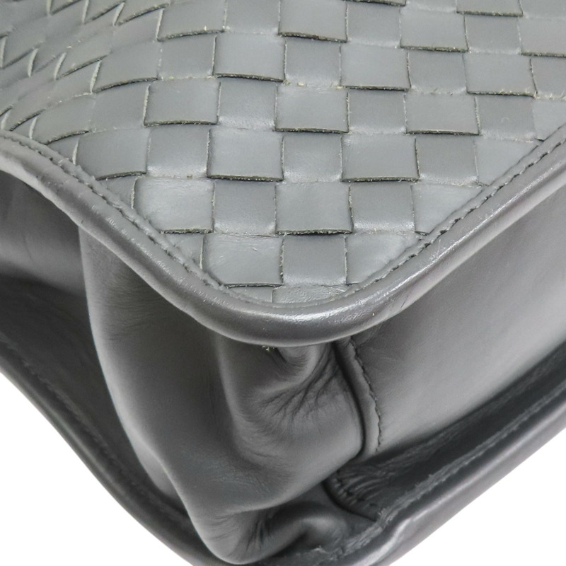 灰色 羊皮編織 兩用包【BOTTEGA VENETA 寶緹嘉】-10