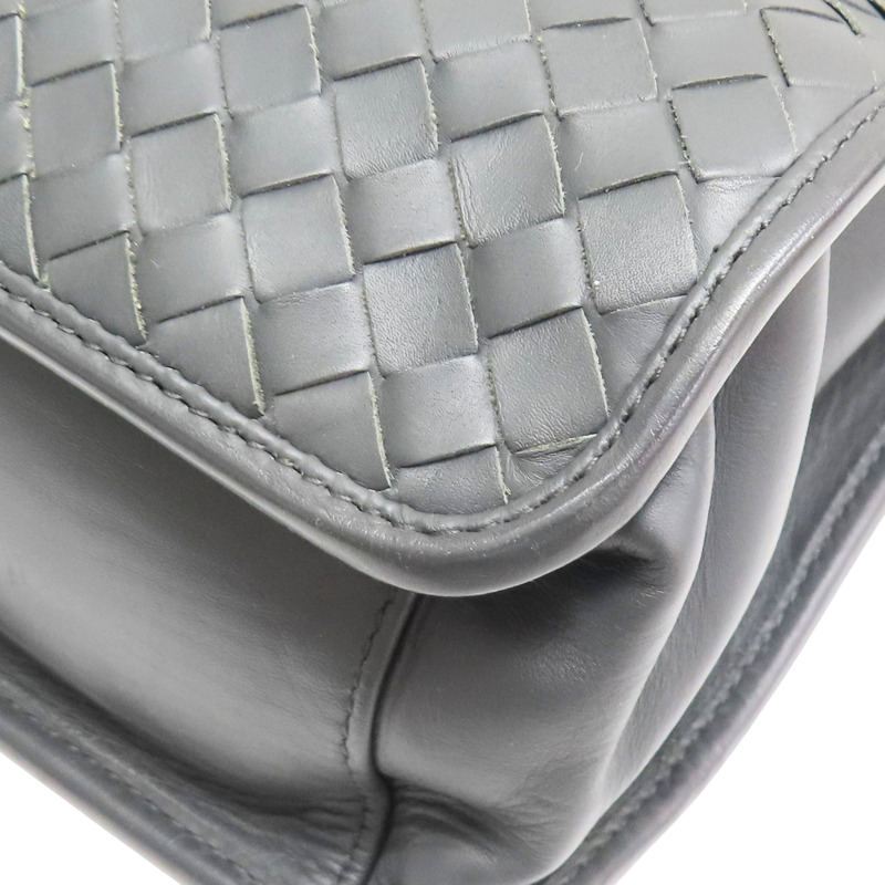 灰色 羊皮編織 兩用包【BOTTEGA VENETA 寶緹嘉】-13