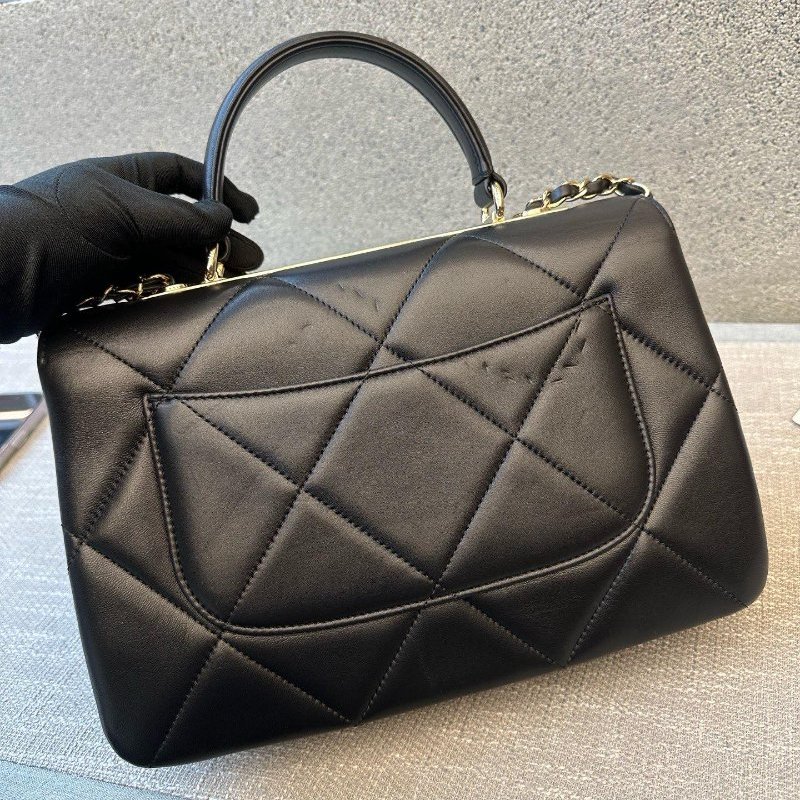 香奈兒/Chanel Trendy CC黑金中號鏈條手提包-1