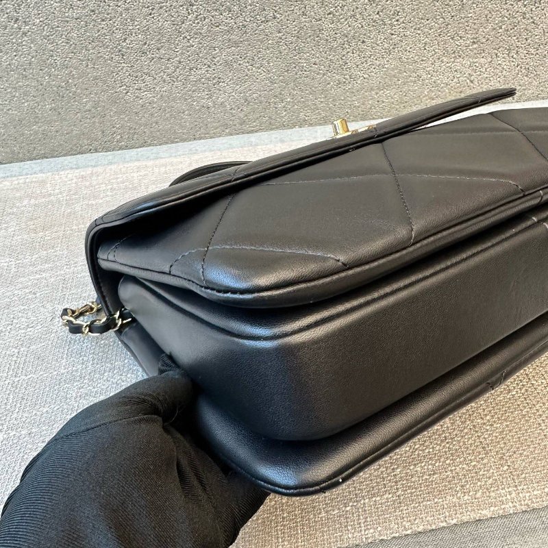 香奈兒/Chanel Trendy CC黑金中號鏈條手提包-9