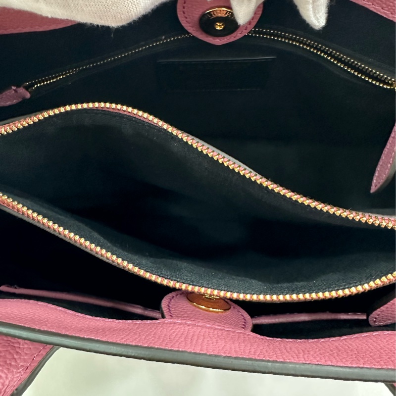 Burberry巴寶莉Banner香芋紫拼格紋班納包手提單肩包 99新近閒置 尺寸35*25*17-8