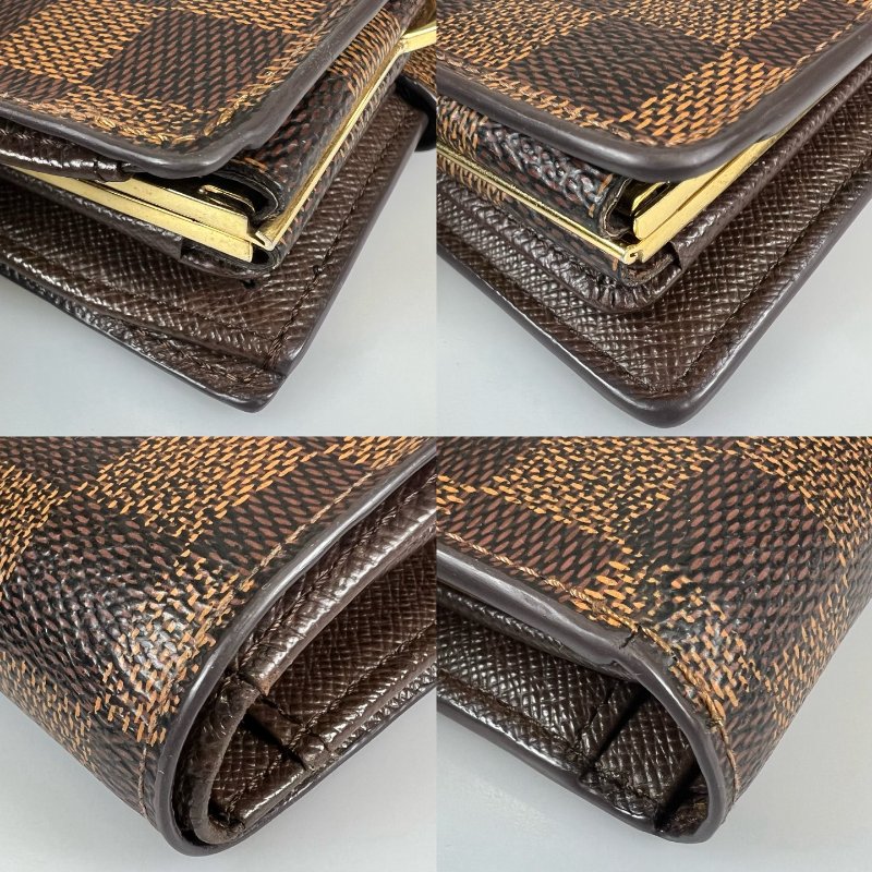 LV M61663 老花扣式口金包-8