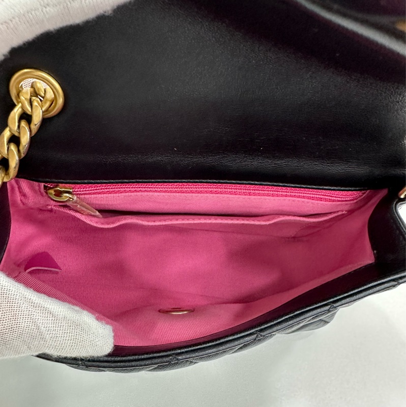 Chanel 香奈兒五彩寶石鏈 黑色羊皮大mini 「薩諾斯」同款配色 30開有卡-7