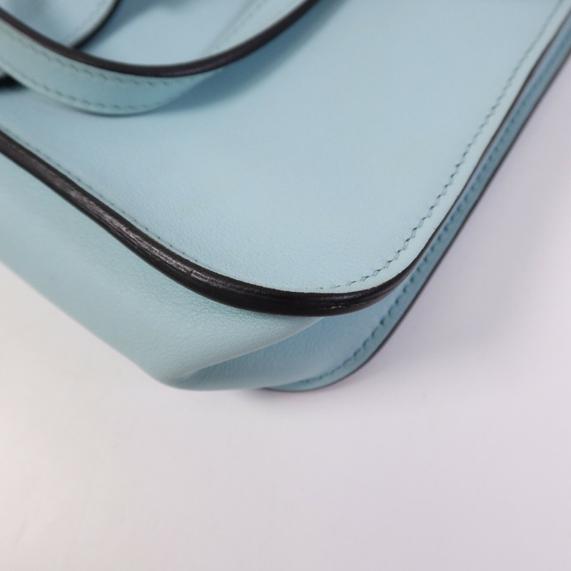 HERMES Swift皮革Mini Halzan銀扣手挽肩背兩用袋-9