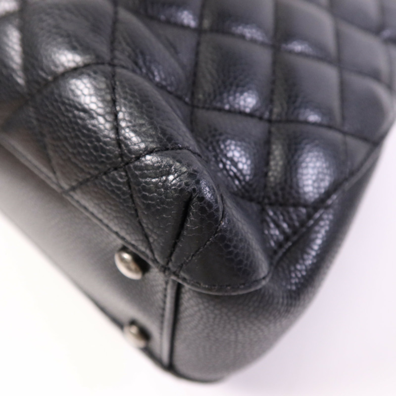 CHANEL 牛皮皮革Tote Bag銀扣鏈帶手挽袋-6