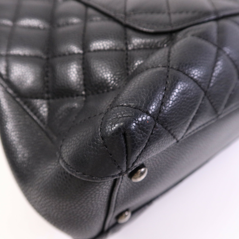 CHANEL 牛皮皮革Tote Bag銀扣鏈帶手挽袋-7