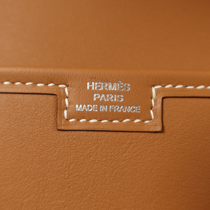 HERMES Swift皮革Jige Elan 29手拿包Gold-5