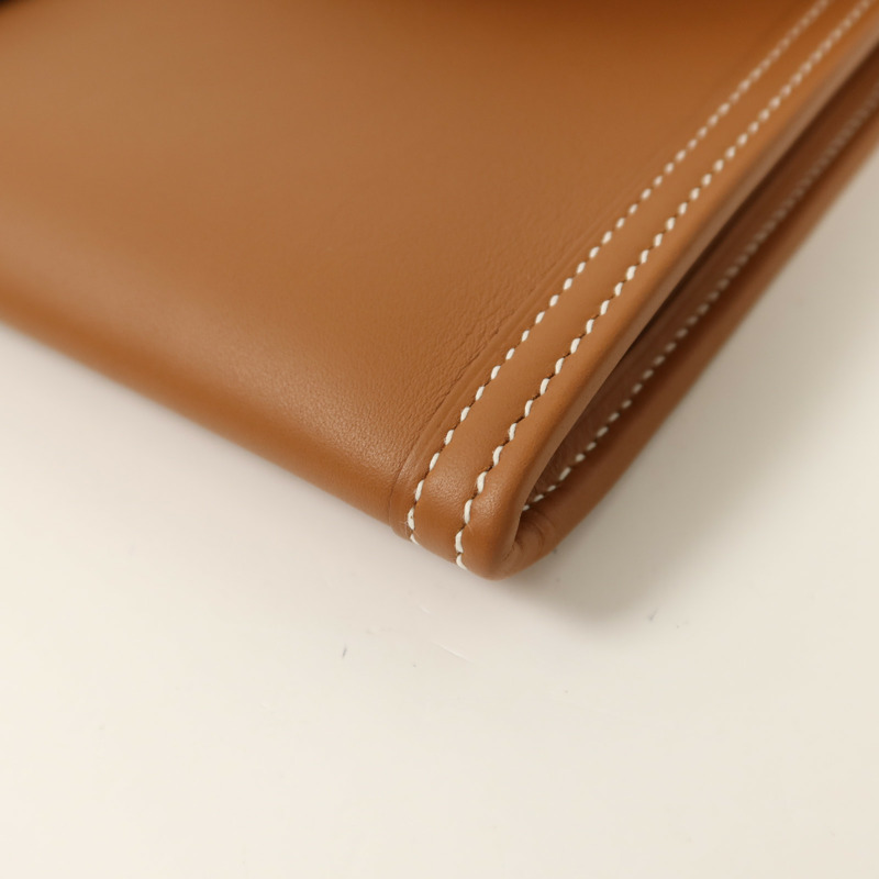 HERMES Swift皮革Jige Elan 29手拿包Gold-9