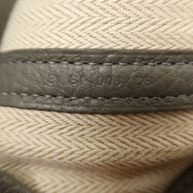 HERMES Negonda皮革Garden Party TPM銀扣手挽袋Gris Meyer-6