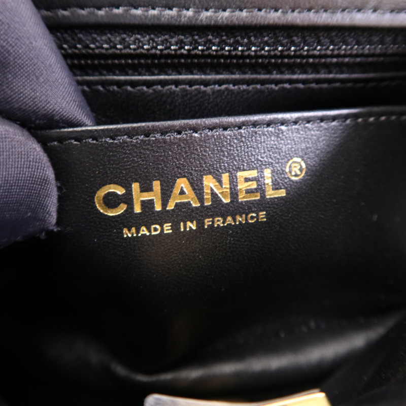 CHANEL 羊皮皮革Shoulder Bag金扣鏈帶肩背袋-5