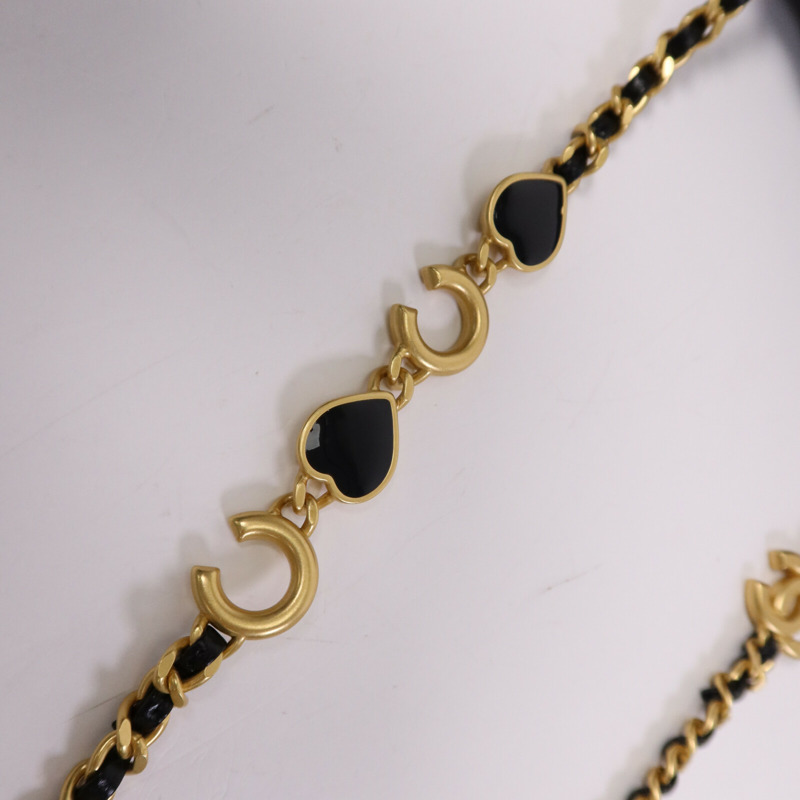 CHANEL 羊皮皮革Shoulder Bag金扣鏈帶肩背袋-7