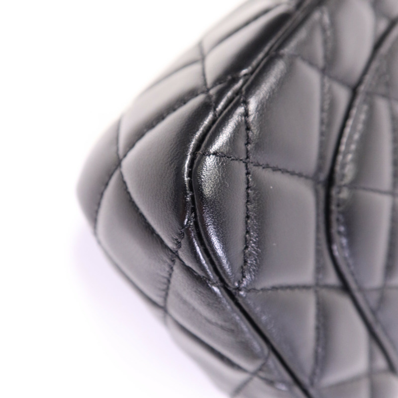 CHANEL 羊皮皮革Shoulder Bag金扣鏈帶肩背袋-13