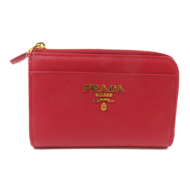 PRADA Saffiano皮革Key Holder/Coin Case鎖匙包/零錢包-0