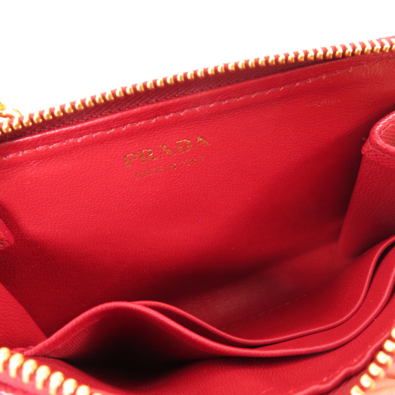 PRADA Saffiano皮革Key Holder/Coin Case鎖匙包/零錢包-10