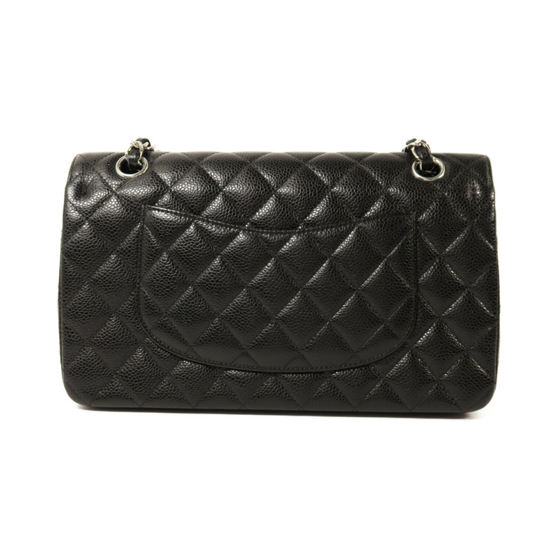 CHANEL 牛皮皮革Classic 25銀扣鏈帶肩背袋-1