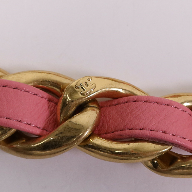 CHANEL 羊皮皮革Mini Matelasse Chain Shoulder金扣鏈帶肩背袋-10