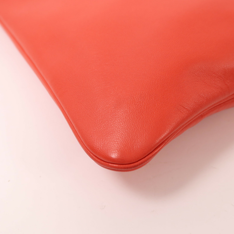 HERMES Swift皮革Aline Mini銀扣肩背袋Rouge Indien-10