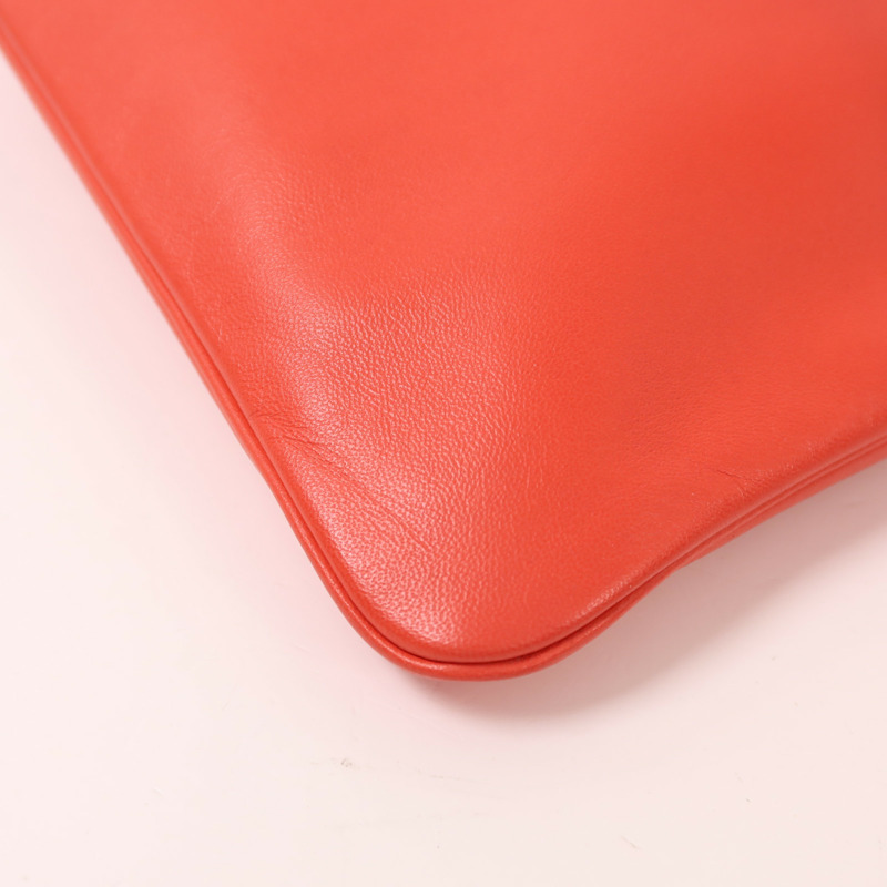 HERMES Swift皮革Aline Mini銀扣肩背袋Rouge Indien-12