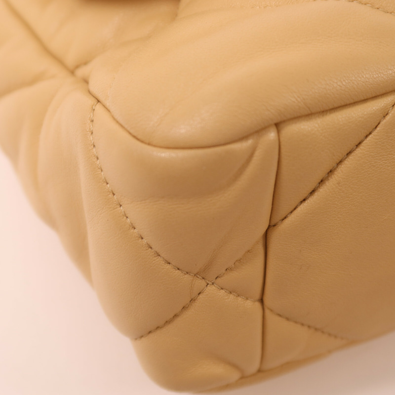 CHANEL 羊皮皮革Chanel 19鏈帶手挽肩背兩用袋-10