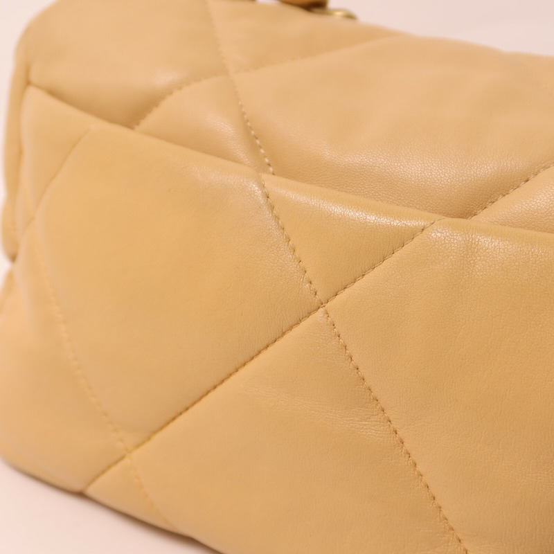 CHANEL 羊皮皮革Chanel 19鏈帶手挽肩背兩用袋-16