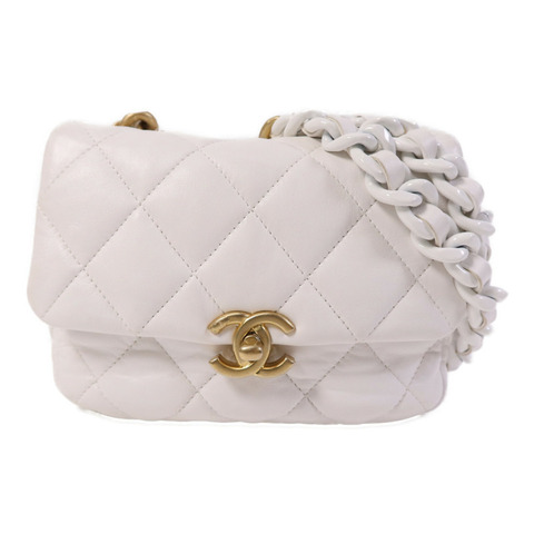 CHANEL 羊皮皮革Chain Shoulder Bag肩背袋