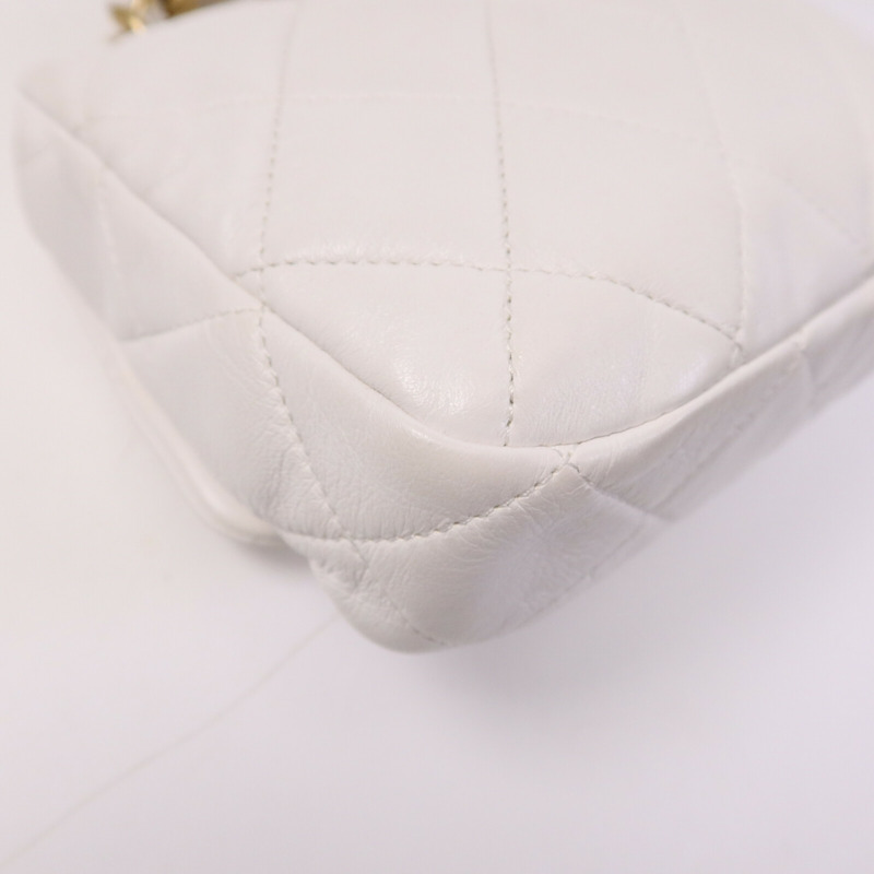 CHANEL 羊皮皮革Chain Shoulder Bag肩背袋-7