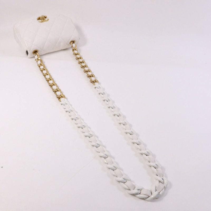 CHANEL 羊皮皮革Chain Shoulder Bag肩背袋-8