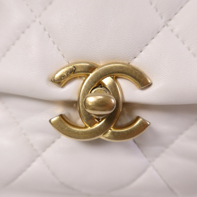 CHANEL 羊皮皮革Chain Shoulder Bag肩背袋-9